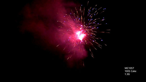 Fuegos artificiales profesionales de la pirotecnia de los tiros del OEM 100