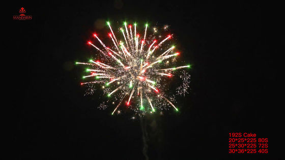 192 fuegos artificiales grandes de la torta de los tiros para la ocasión de la Navidad