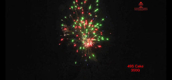 49 fuegos artificiales chinos 350G de la torta del consumidor de los tiros con efectos especiales