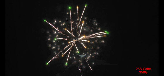 25 fuegos artificiales pirotécnicas de la torta de los tiros modificaron el 180x180x225cm para requisitos particulares