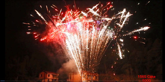 Fuegos artificiales de la torta del consumidor de los tiros del mandarín 500G 156