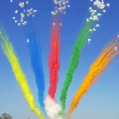 Fuegos artificiales diurnos de la torta del saludo de la pirotecnia de encargo del mandarín 49 tiros